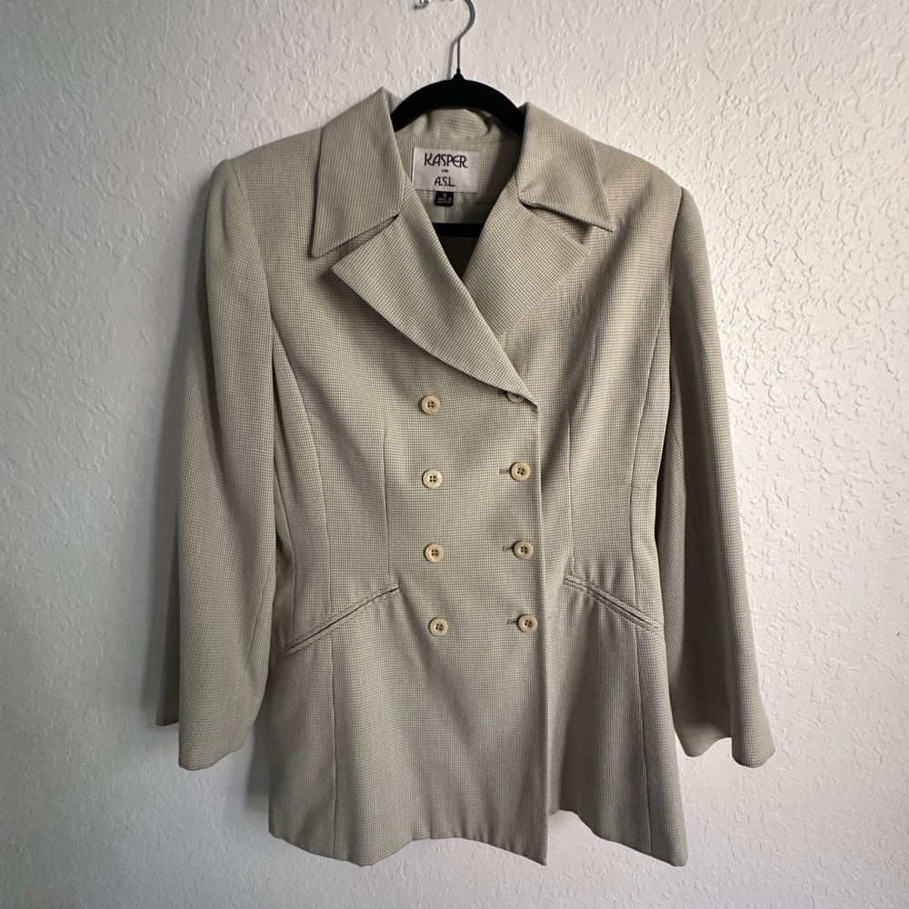 Kasper Light Green Suit Set Size 8